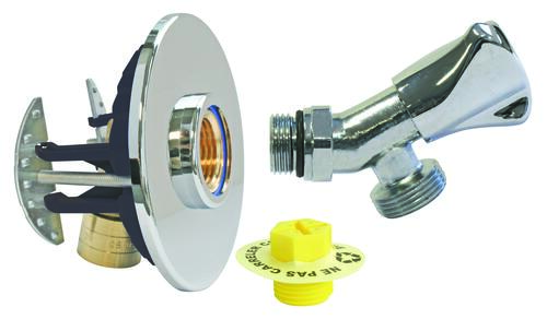 Kit complet pour raccordement de robinetterie salle de bain, PER à glissement Ø16 - mâle 3/8'' (12/17) - Somatherm